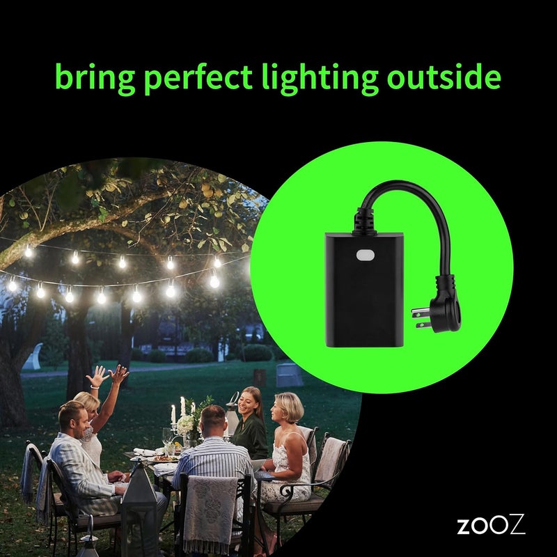 ZOOZ 800 Series Z-Wave Long Range Outdoor Double Plug ZEN14 | Hub Required | Works with The Z-Box Hub, Home Assistant, and Hubitat - Image 3